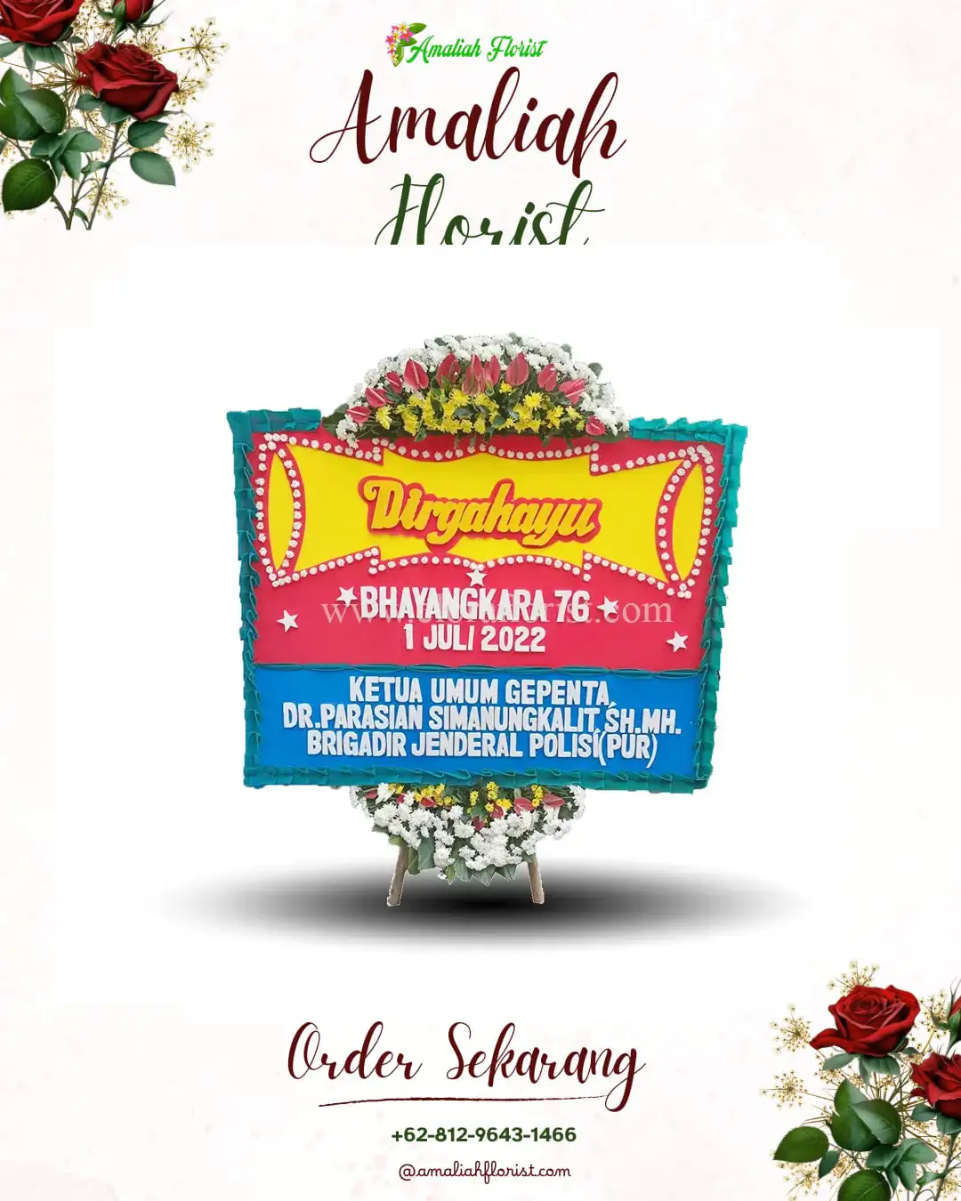 Papan Bunga HUT Ulang Tahun Banjarbaru Selatan